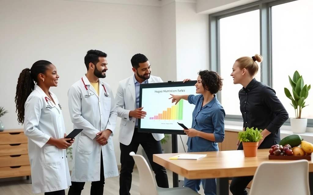 Team der Ernährungsberatung Vitalis bei einer Besprechung